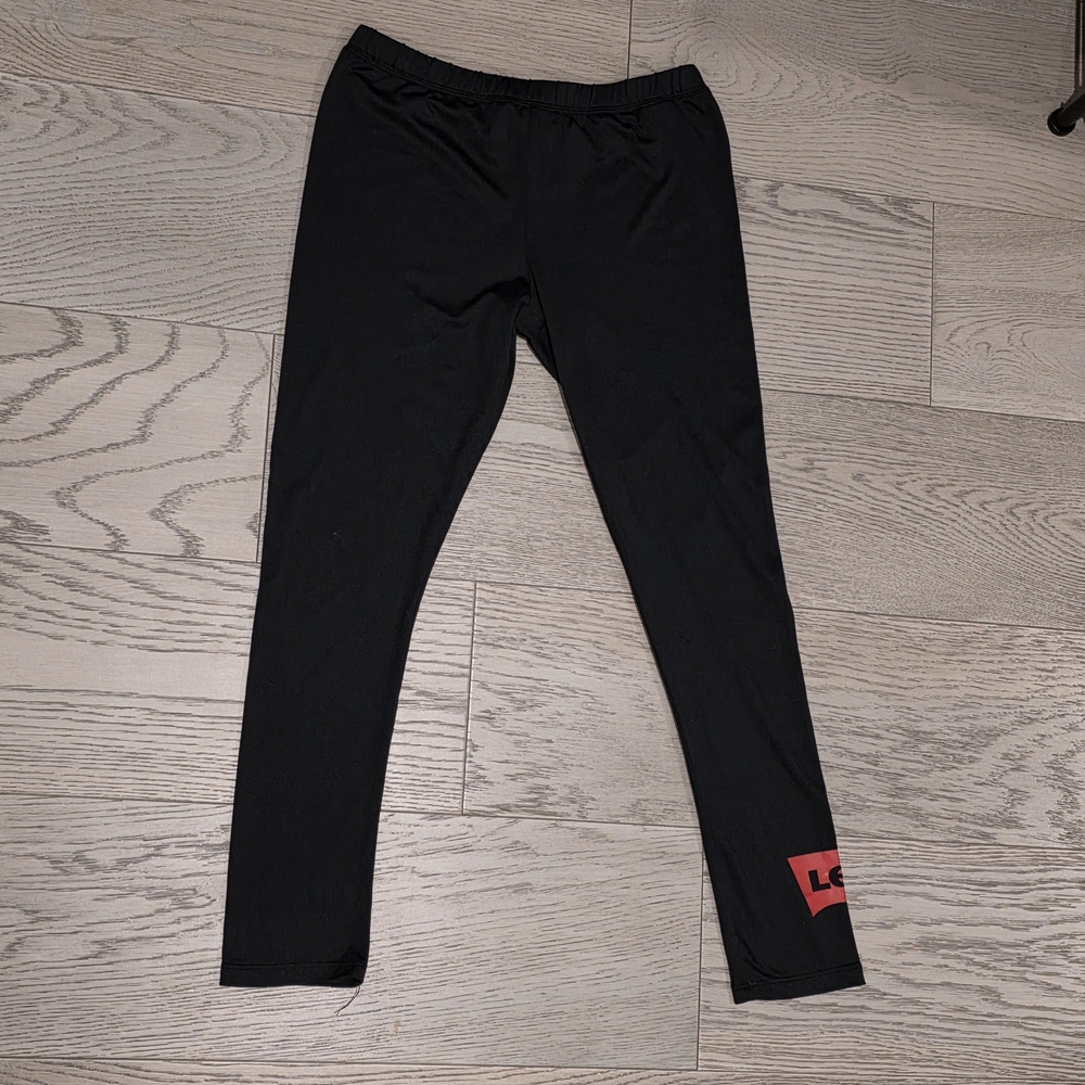 Levi's Black Kids Leggings with Red Logo